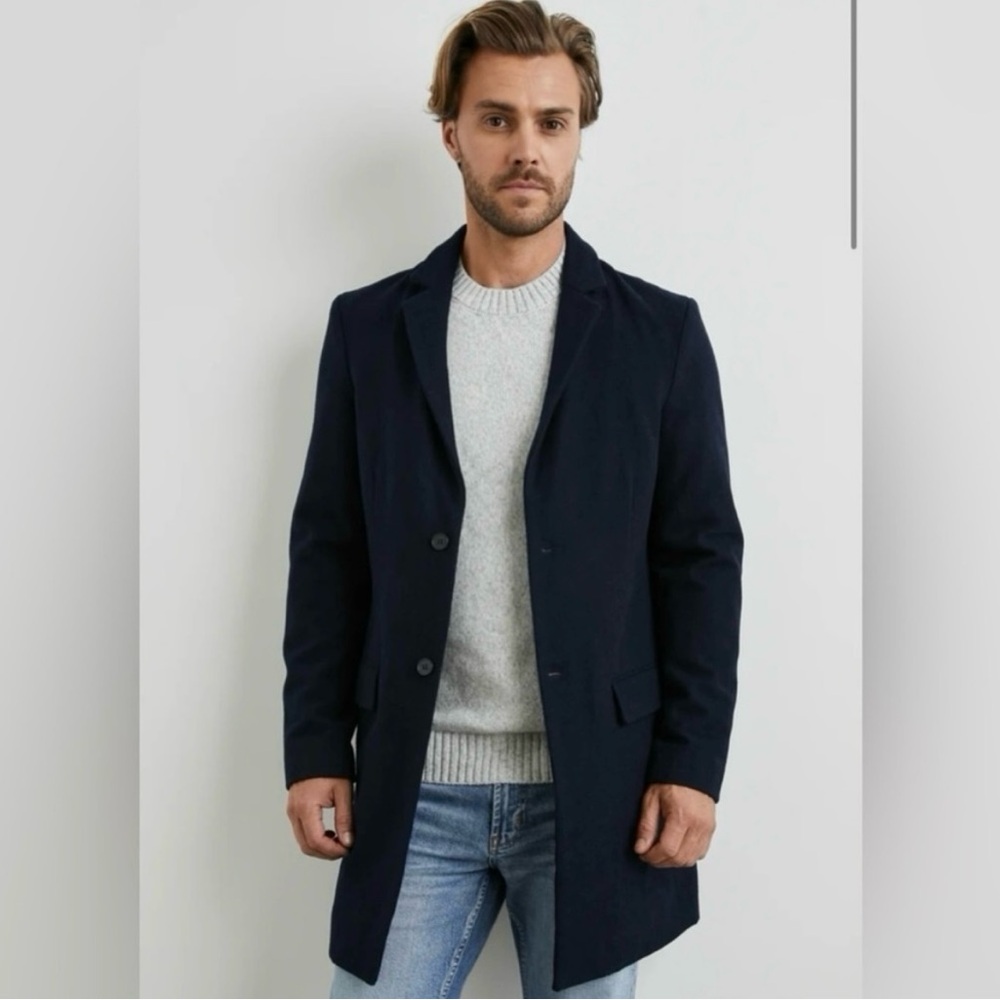 Rails Men's Lark Classic Coat in Navy Size M